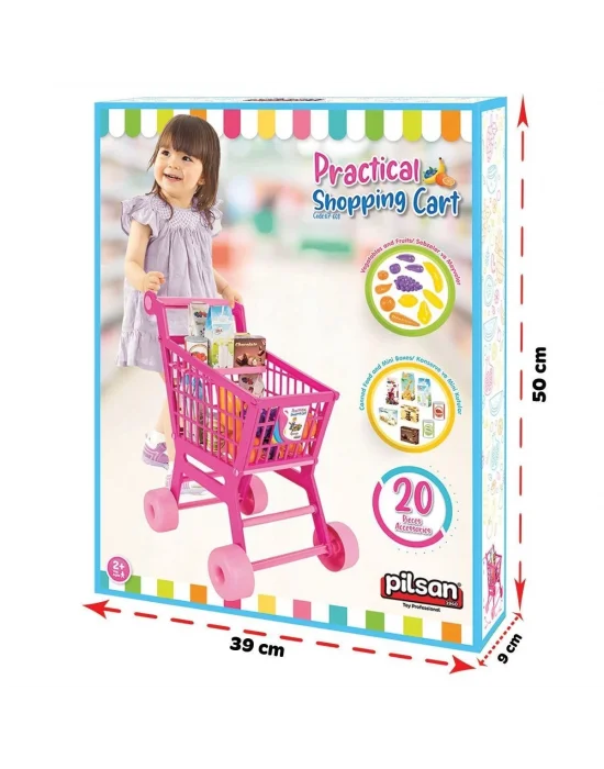 07 608 Pratik Market Arabası -pilsan Oyuncak