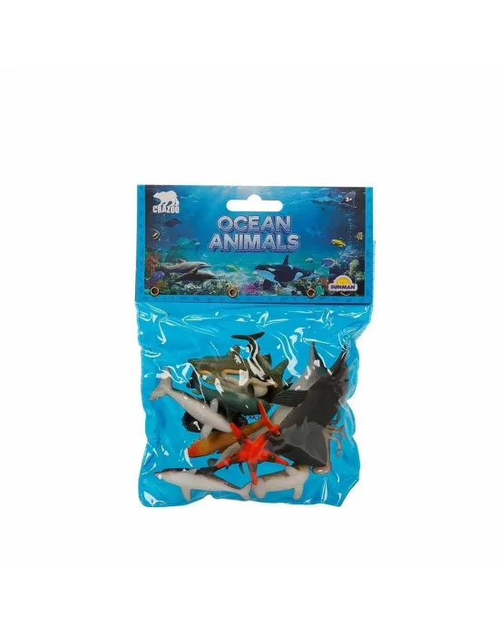 0704 Okyanus Hayvanları Poşetli Hayvan Oyun Seti