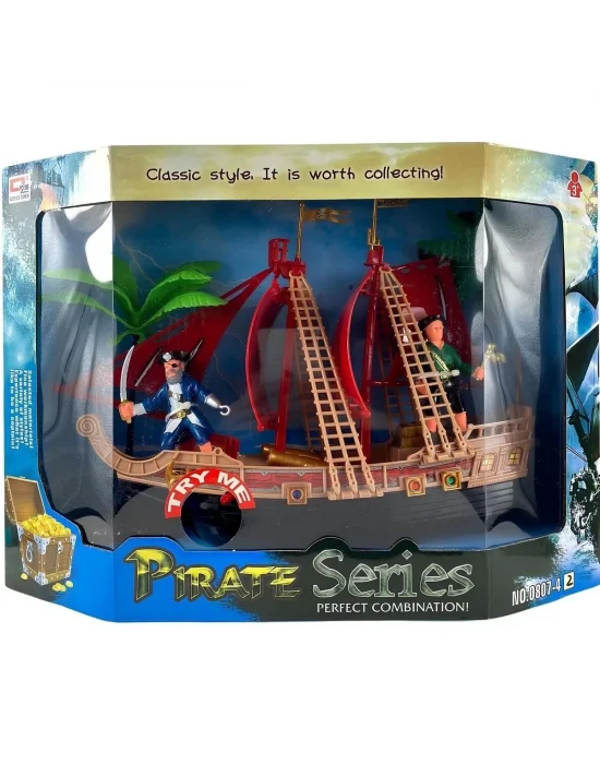 0807-42 Büyük Işıklı Sesli Korsan Set 12