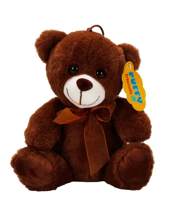 0998 Sun-jhn-pff-sk Peluş Ayı Oturan Kurdeleli 21cm 2r