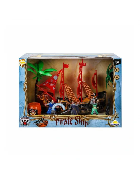 1002010 Sesli Ve Işıklı Korsan Gemisi Oyun Seti -sunman