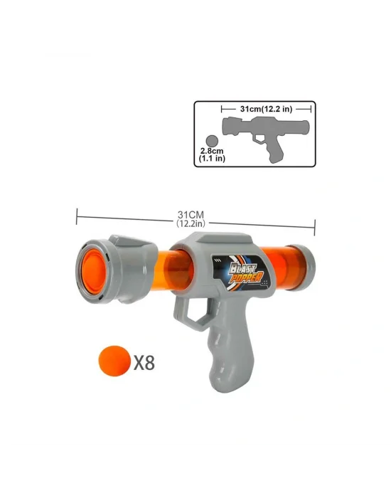 10033 Sun-aoj-silah Sünger Top Atan Blast Popper 8toplu 2r