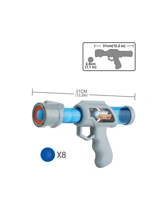 10033 Sun-aoj-silah Sünger Top Atan Blast Popper 8toplu 2r