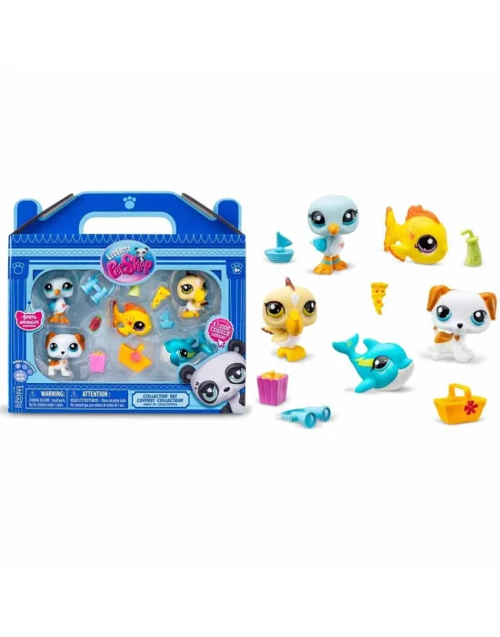 1005103 Littlest Pet Shop - Minişler 5li Figür Seti S1 Çiftlik Temalı