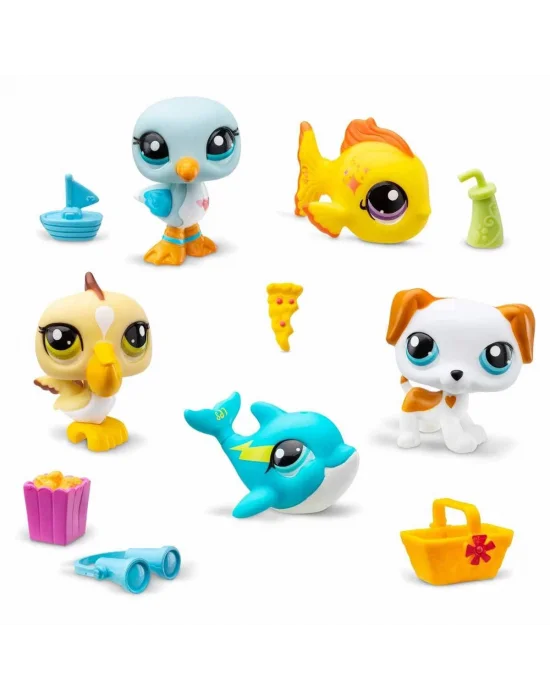 1005103 Littlest Pet Shop - Minişler 5li Figür Seti S1 Çiftlik Temalı