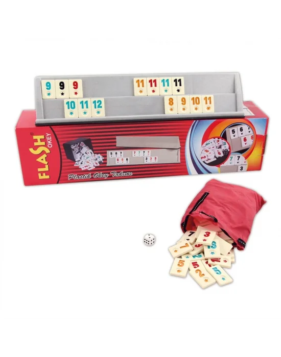 1010129 Flash Plastik Okey Takımı ,star Okey