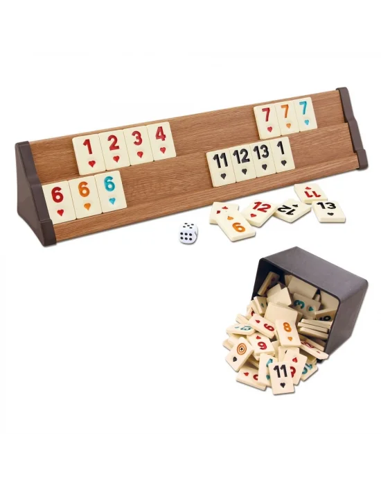 1010464 Vip Ahşap Okey Takımı Açık Renk ,star Okey