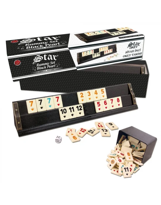 1010679 Star Siyah İnci Okey Takımı