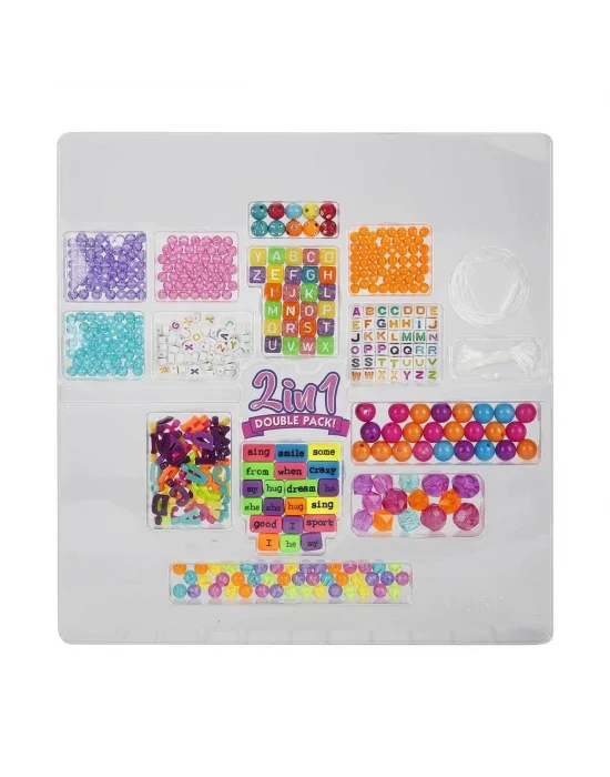 1011036  Harfli Boncuk Hobi Seti 2ın1 -sunman