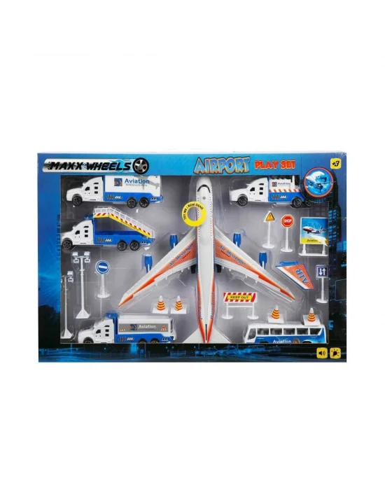 1012381 Sun Yfn Mxx Oyun Set Havaalanı Uçaklı Ses Işıklı Byk Mv