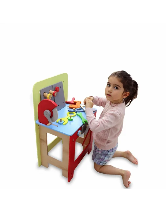 1014 Ahşap Tamirci Tezgahı - Lulubere Oyuncak