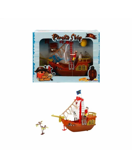 1031229 Sun-yfn-rdb-korsan Oyun Set Beyaz Yelken Ort