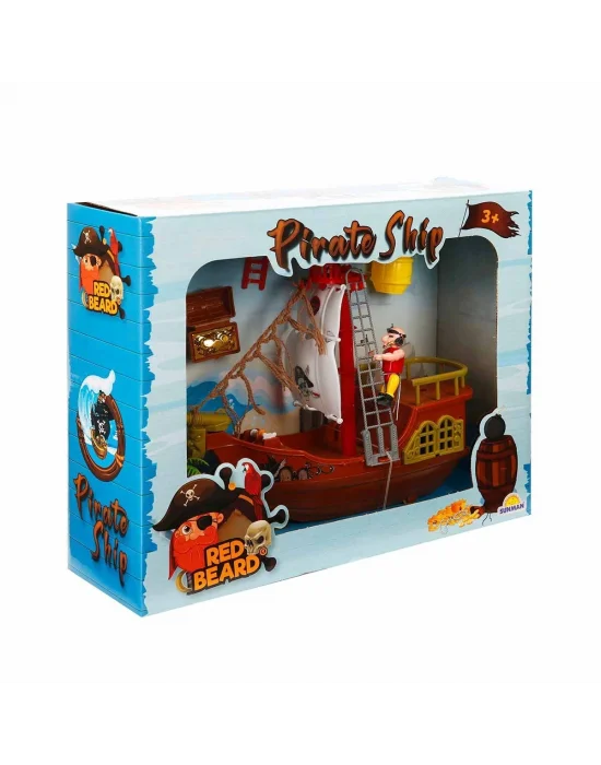 1031229 Sun-yfn-rdb-korsan Oyun Set Beyaz Yelken Ort