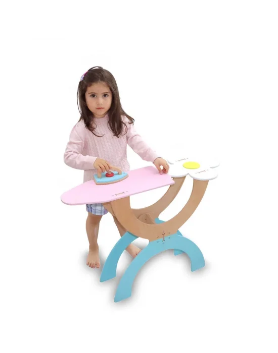 1038 Ahşap Ütü Masası Seti -lulubere Oyuncak