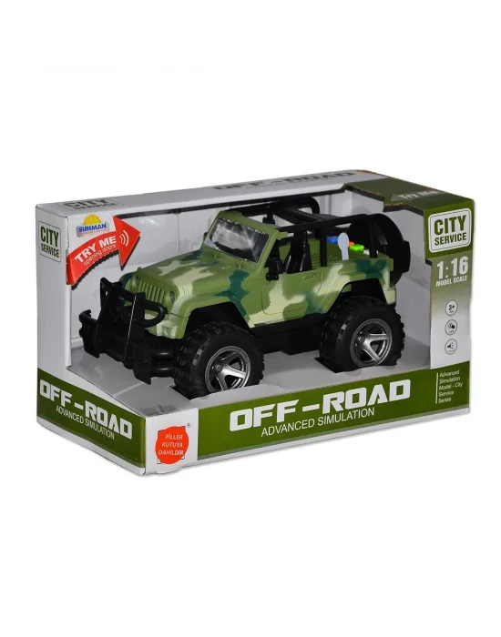 10390 1:16 Sesli Ve Işıklı Jeep