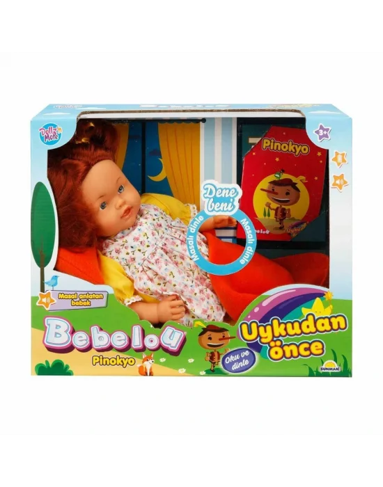 1040042 Bebelou Uykudan Önce Bebeği Masal Anlatan Pinokyo 40 Cm -sunman