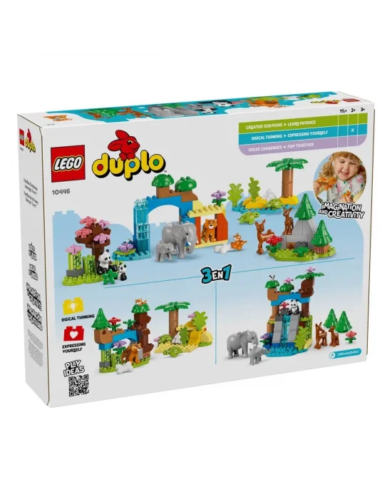 10446 Lego Duplo 3ü1 Arada Vahşi Hayvan Aileleri 92 Parça +2aş