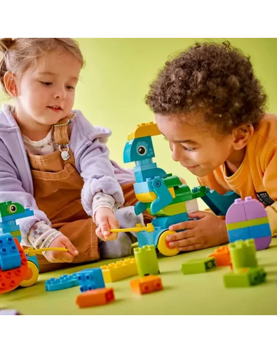 10451 Lego Duplo 3ü1 Arada Tekerlekli Dinozorlar 103 Parça +3 Yaş