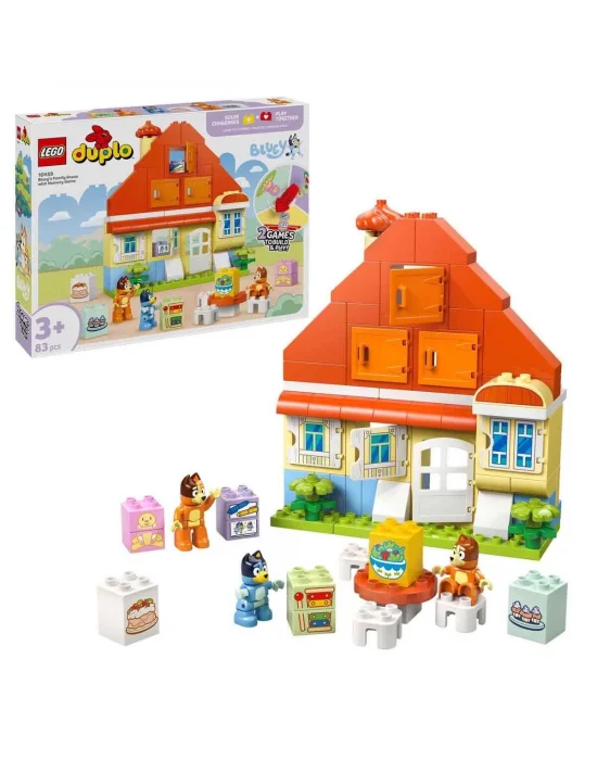 10459 Lego Duplo Bluey Ailesinin Evi Ve Hafıza Oyunu Parça +3 Yaş