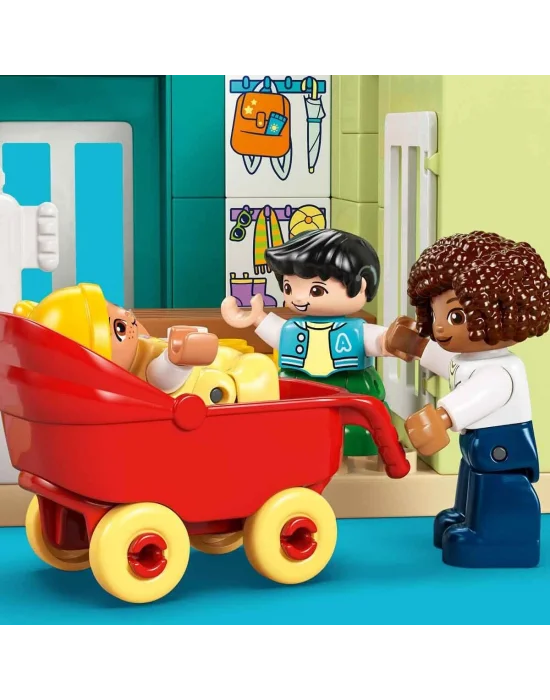 10470 Lego Duplo 3ü1 Arada Figürlü Modern Aile Evi 166 Parça +2 Yaş