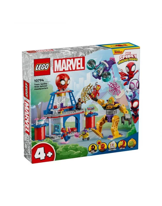 10794 Lego Marvel Spidey - Spidey Takımı Ağ Örücü Karargahı 193 Parça +4 Yaş