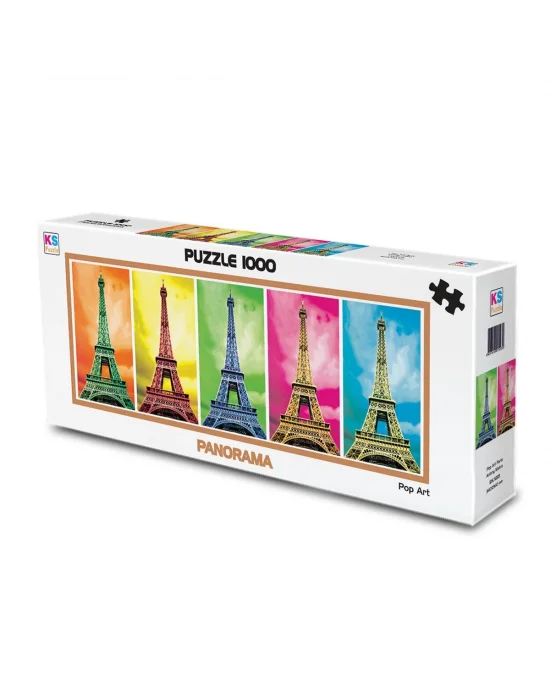 11223 Pop Art Paris 1000 Parça Panorama Puzzle -ks Puzzle