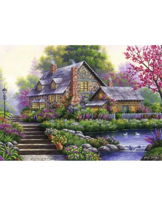 120004646 Romantic Cottage 1000 Parça Ravensburger Puzzle