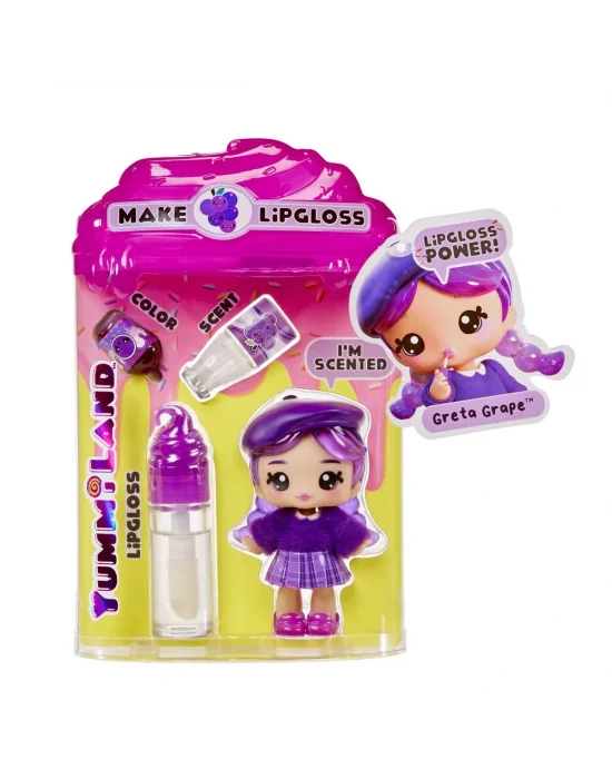 120773 Yummiland Greta Grape Bebeği Ve Dudak Parlatıcısı