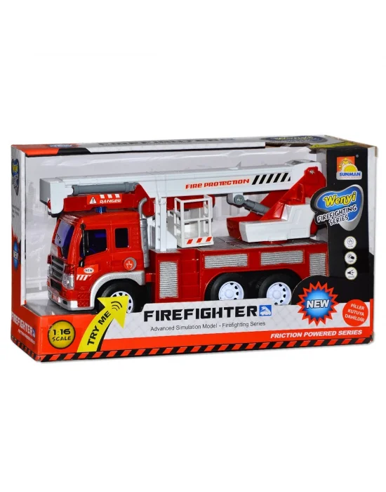 12956 1:16 Sesli Ve Işıklı İtfaiye Araçları