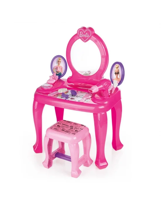1609 Barbie Ayaklı Makyaj Masası Ve Sandalye Seti - Dolu
