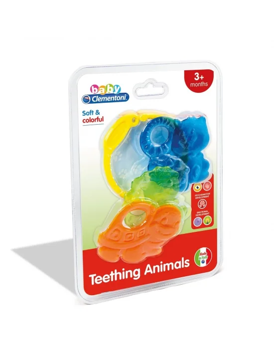 17061 Baby Clementoni - Renkli Hayvanlar Dişlik +3 Ay