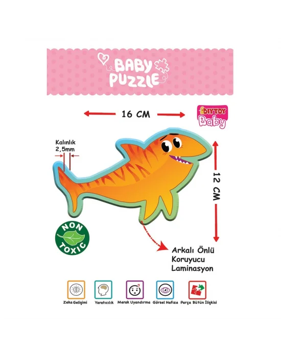 1710 Baby Puzzle Benim İlk Puzzlem Deniz Canlıları