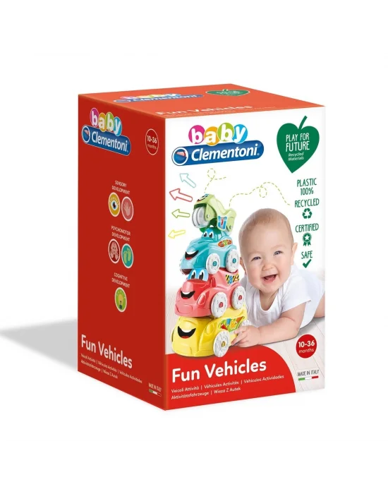 17111 Baby Clementoni - Renkli Araçlar 6-36 Ay