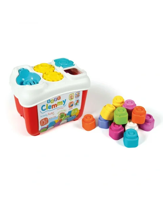 17171 Soft Clemmy - Yumuşak Blok Bultak Kovası - 15 Parça 6-36 Ay