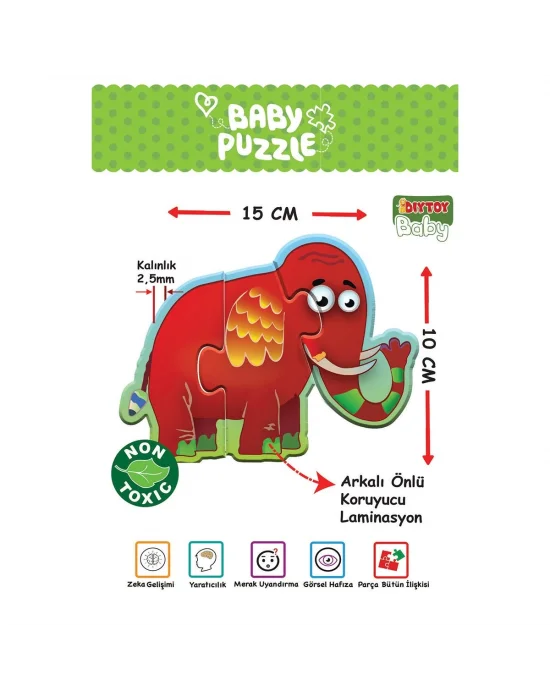 1727 Baby Puzzle Benim İlk Puzzlem Orman Hayvanları