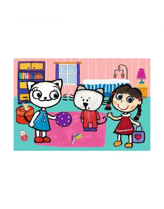 17343 Kicia Kocia Kitty Cat With Friends 60 Parça Puzzle -trefl Puzzle