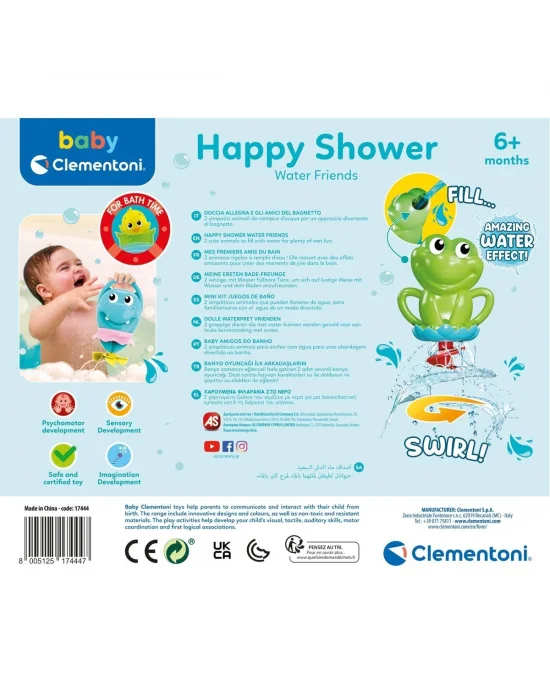 17444 Baby Clementoni - İlk Arkadaşlarım Banyo Oyuncağı +6 Ay
