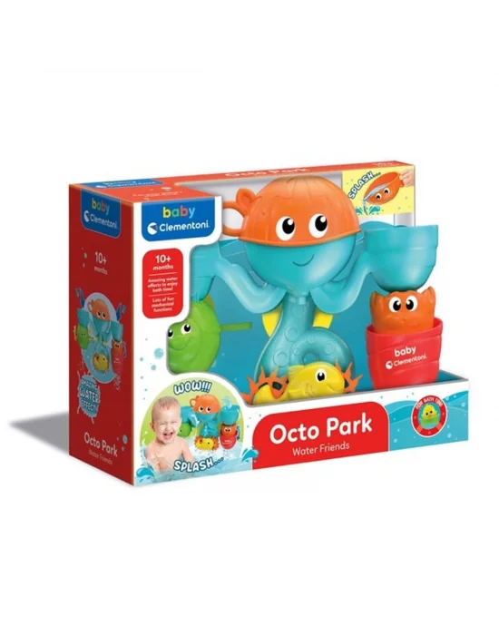 17458 Eğlenceli Arkadaşlar Su Parkı Banyo Oyuncağı, Baby Clementoni, +6 Ay