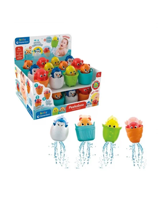 17655 Saklanan Su Arkadaşları Banyo Oyuncağı, Baby Clementoni, +6 Ay