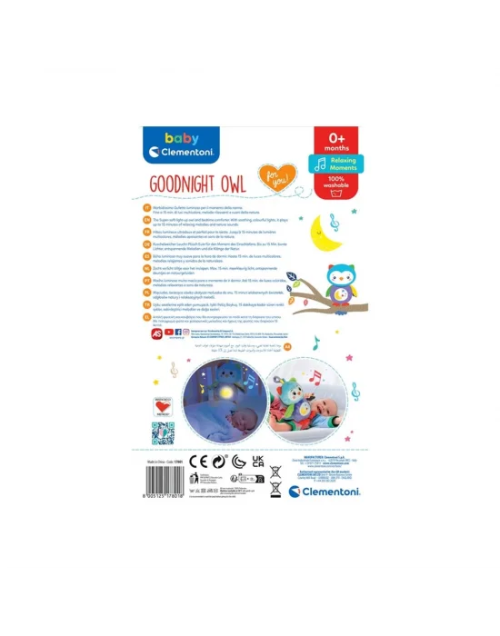 17801 Baby Clementoni - Işıklı Pelüş Baykuş