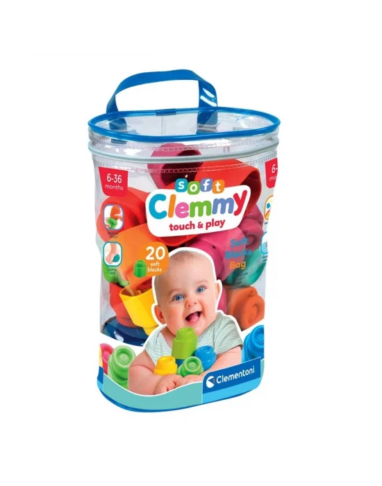 17877 Soft Clemmy - Yumuşak Blok Çantası 20 Parça 6-36 Ay