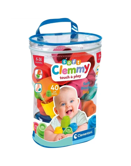 17878 Soft Clemmy - Yumuşak Blok Çantası - 40 Parça 6-36 Ay