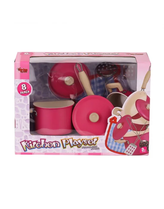 1818-6a Emaye Tencere 8 Parça -vardem Oyuncak