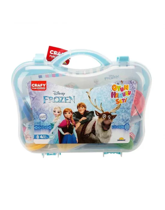 1877 Crafy Frozen Çantalı Oyun Hamuru Seti 200 G 20 Parça