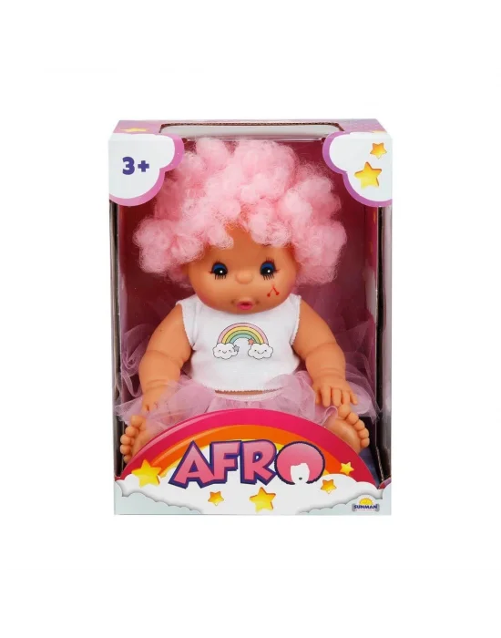20040 Afro Kıvırcık Saçlı Bebek 23 Cm -sunman