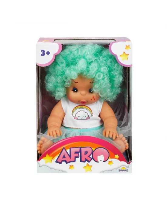 20040 Afro Kıvırcık Saçlı Bebek 23 Cm -sunman