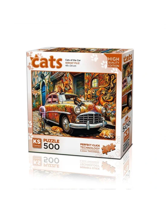 20073 Puzzle 500 Cats Of The Car
