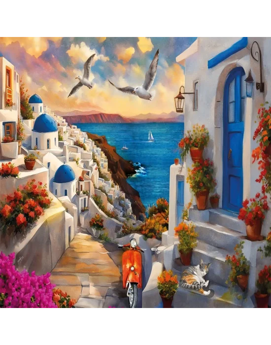 20074 Puzzle 500 Santorini