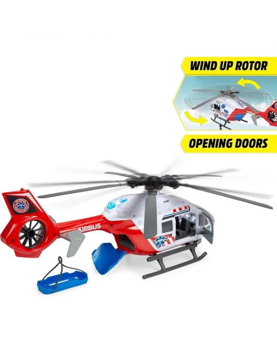 203719035 Giant Helicopterairbus H1450 Light Sound Manual Winch Wind Up Pr