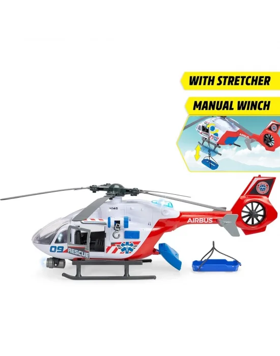 203719035 Giant Helicopterairbus H1450 Light Sound Manual Winch Wind Up Pr